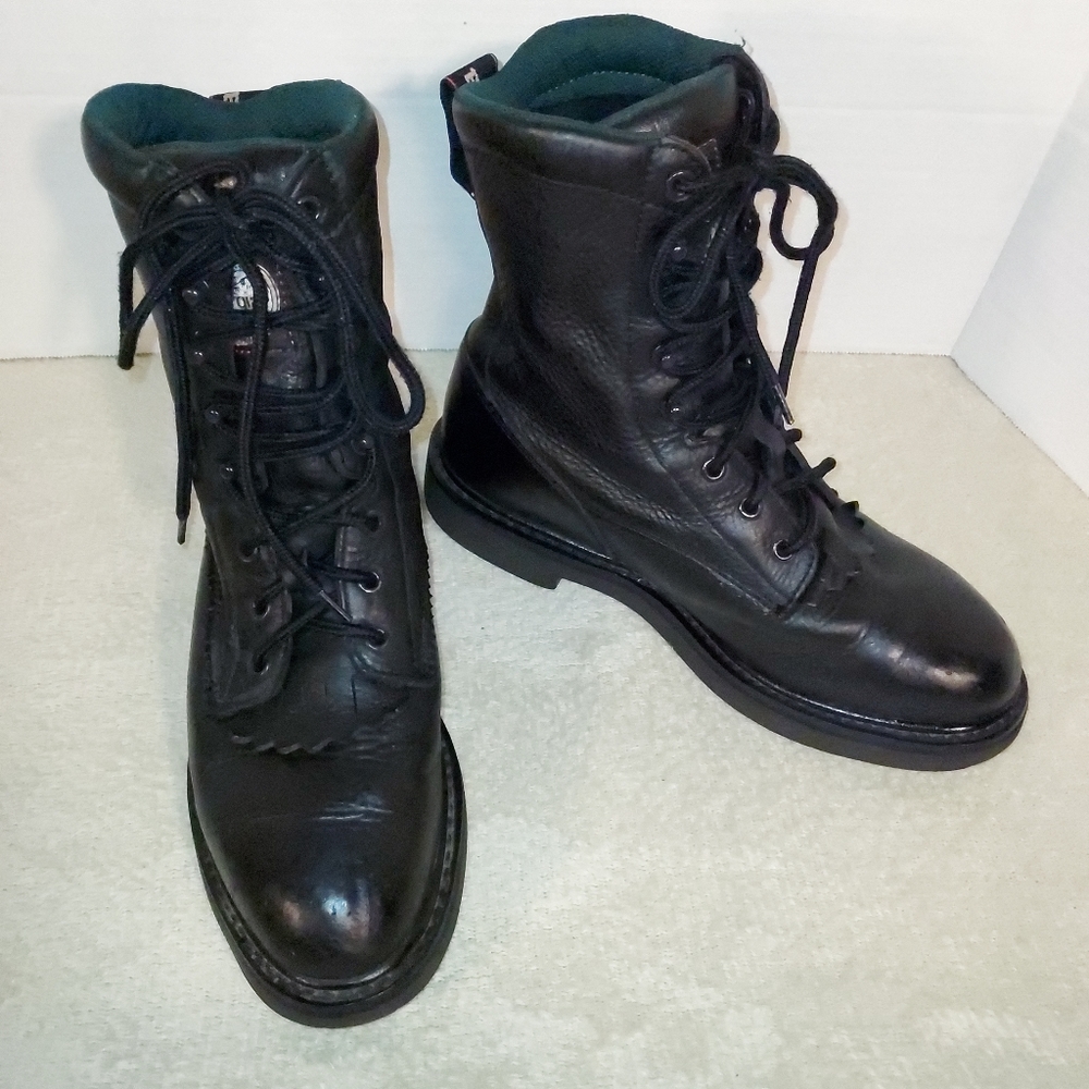 Georgia Boot Farm & Ranch black work boots sz 9.5